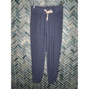 WOMENS‎ RIP CURL BLUE MARLED SOFT CUFFED SWEATPANTS LOUNGE WEAR LIGHTWEIGHT XS